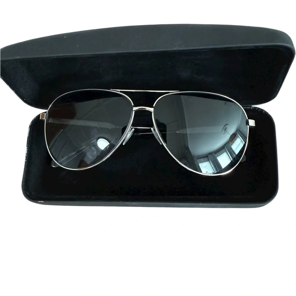 Beverly Hills Polo Club Aviator Sunglasses silver trim